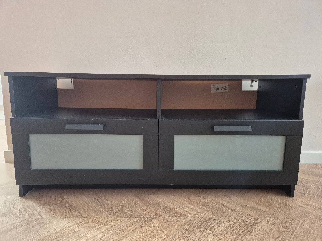Tv kast zwart ikea, Ophalen, Gebruikt, 100 tot 150 cm, Minder dan 100 cm