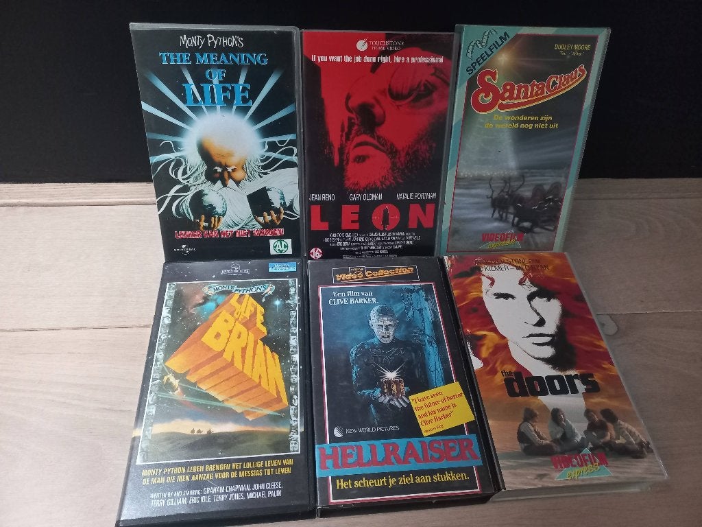 6x VHS Videoband - Vintage Video Tapes - TOP Films CLASSICS, Engels, Alle leeftijden, Overige genres, Ophalen of Verzenden