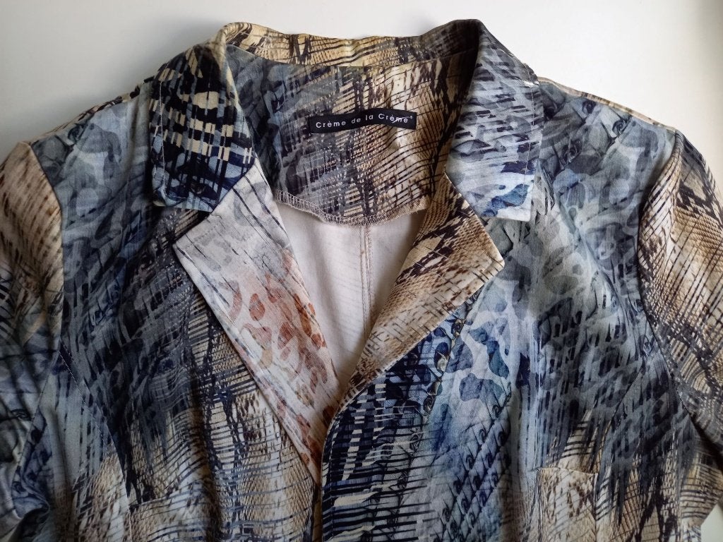 Creme de la Creme pracht lange blazer-jasje, maat XXL - 42, Kleding | Dames, Maat 42/44 (L), Zo goed als nieuw, Jasje, Creme de la Creme