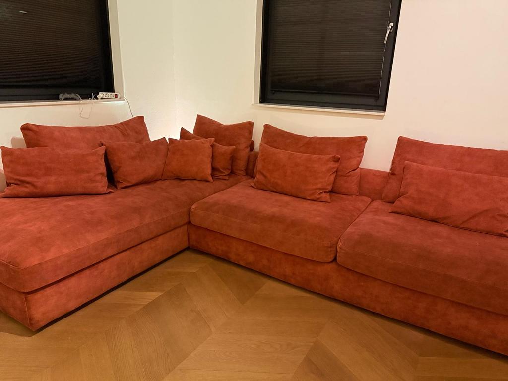 Grote Hoek Bank diepe zit ‘Cannes’ Decor Amsterdam!, Ophalen, Gebruikt, 100 tot 125 cm, Hoekbank