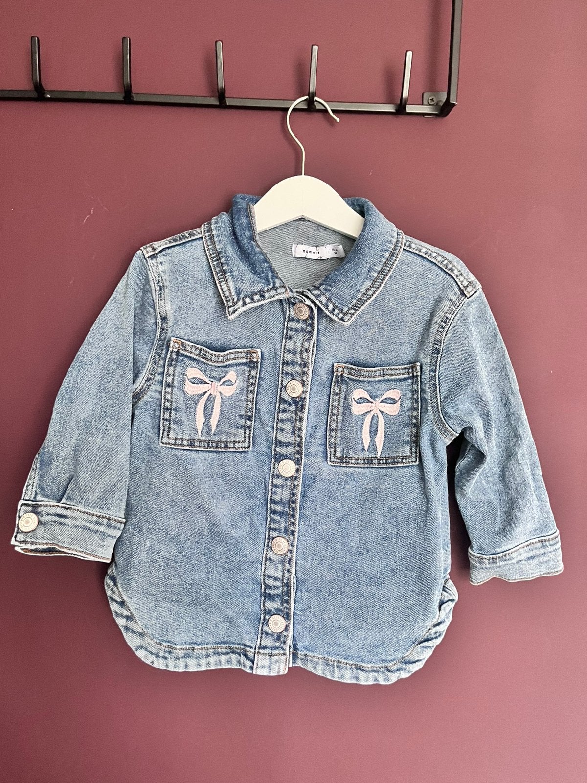 Name it spijkerjasje maat 92 met stikjes, Kinderen en Baby's, Kinderkleding | Maat 92, Ophalen of Verzenden, Gebruikt, Meisje
