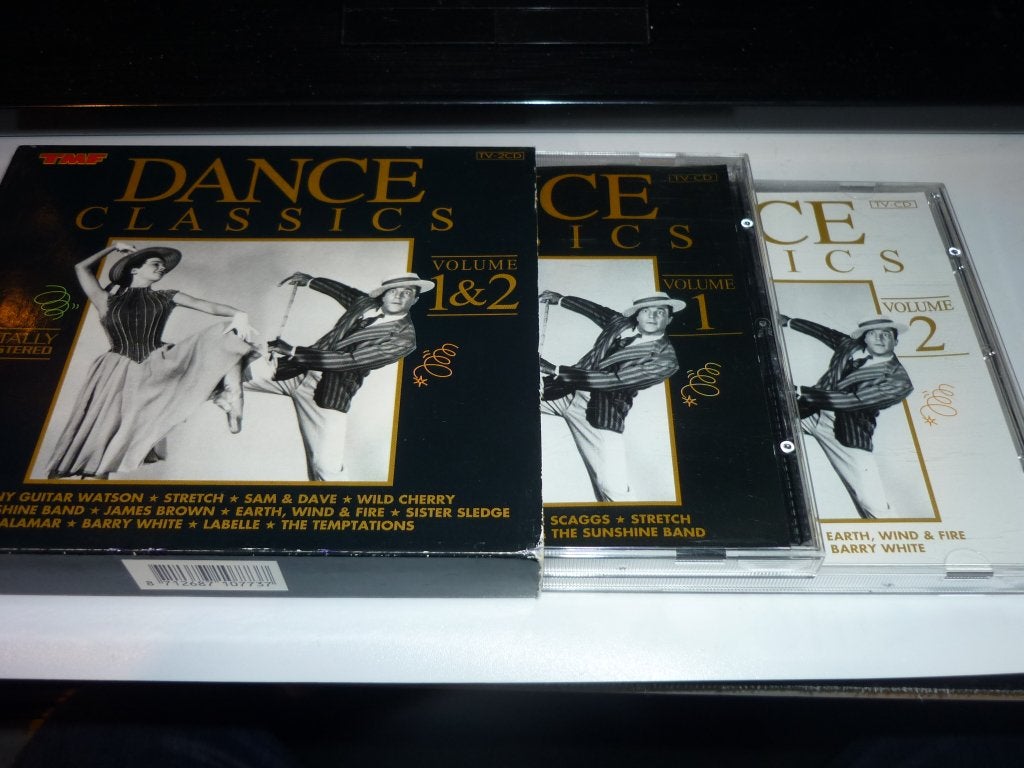 Dance Classics de twee dozen met volume 1 t/m 4, Verzenden, Zo goed als nieuw, Dance Populair