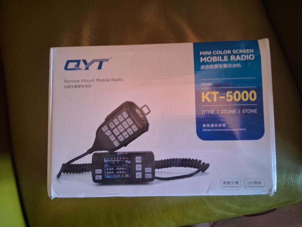 QYT KT-5000 Mini Kleurenscherm Mobiele Radio - Compleet, Ophalen of Verzenden, Zo goed als nieuw, 5 tot 15 km, Portofoon of Walkie-talkie