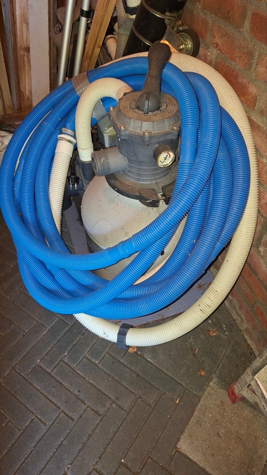 Zandfilter zwembad met slang en Interline Solar mat, Ophalen of Verzenden