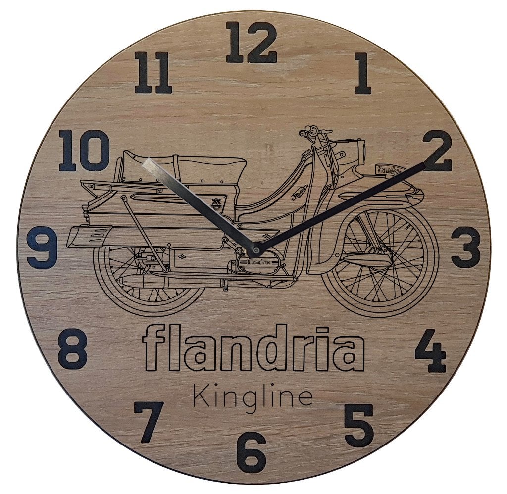 Flandria Kingline - Thema klok, Ophalen of Verzenden, Nieuw, Wandklok