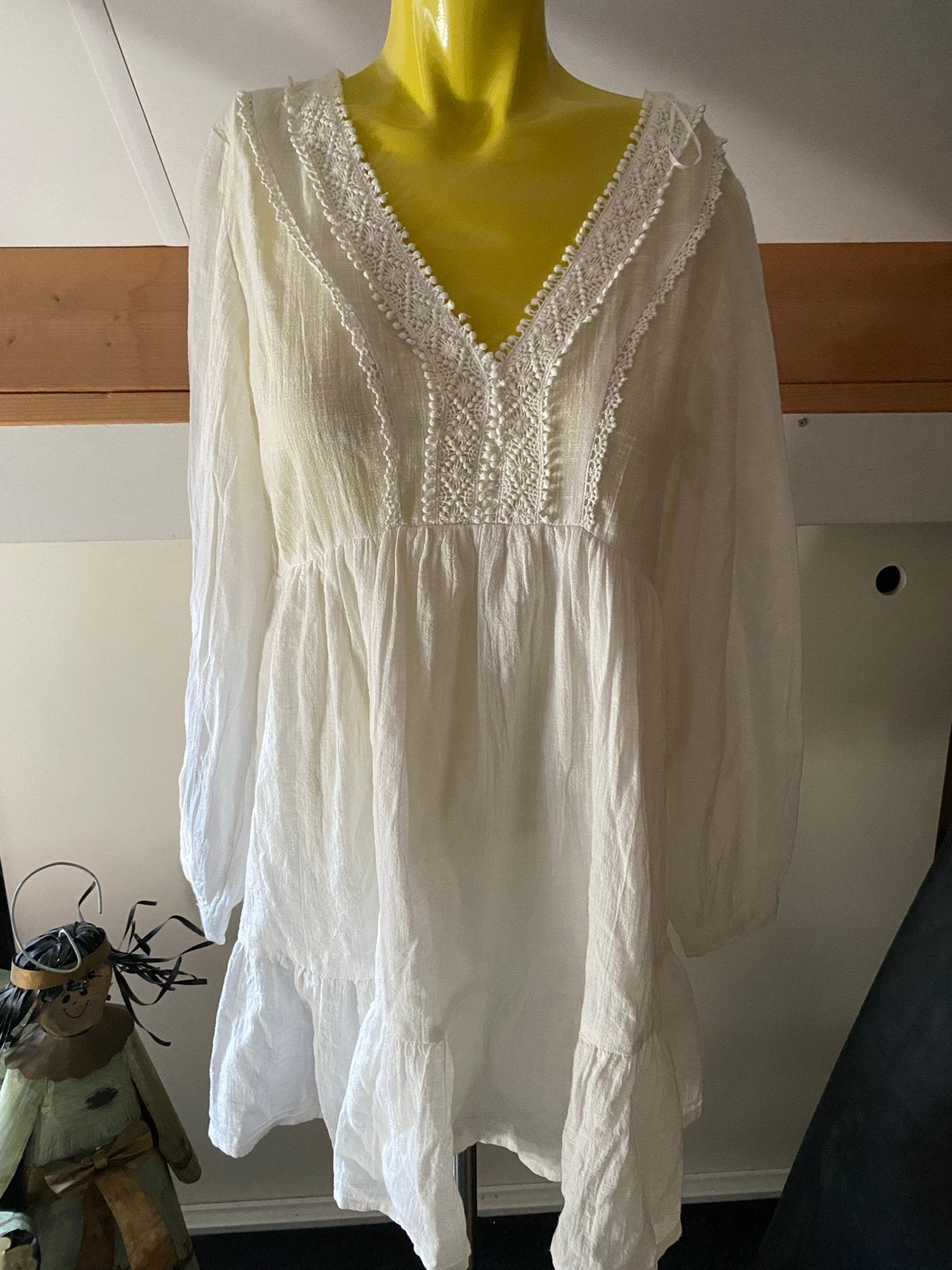 Prachtige witte zomerjurk van LC Waikiki - Maat XS, Ophalen of Verzenden, Zo goed als nieuw, Maat 34 (XS) of kleiner, Wit