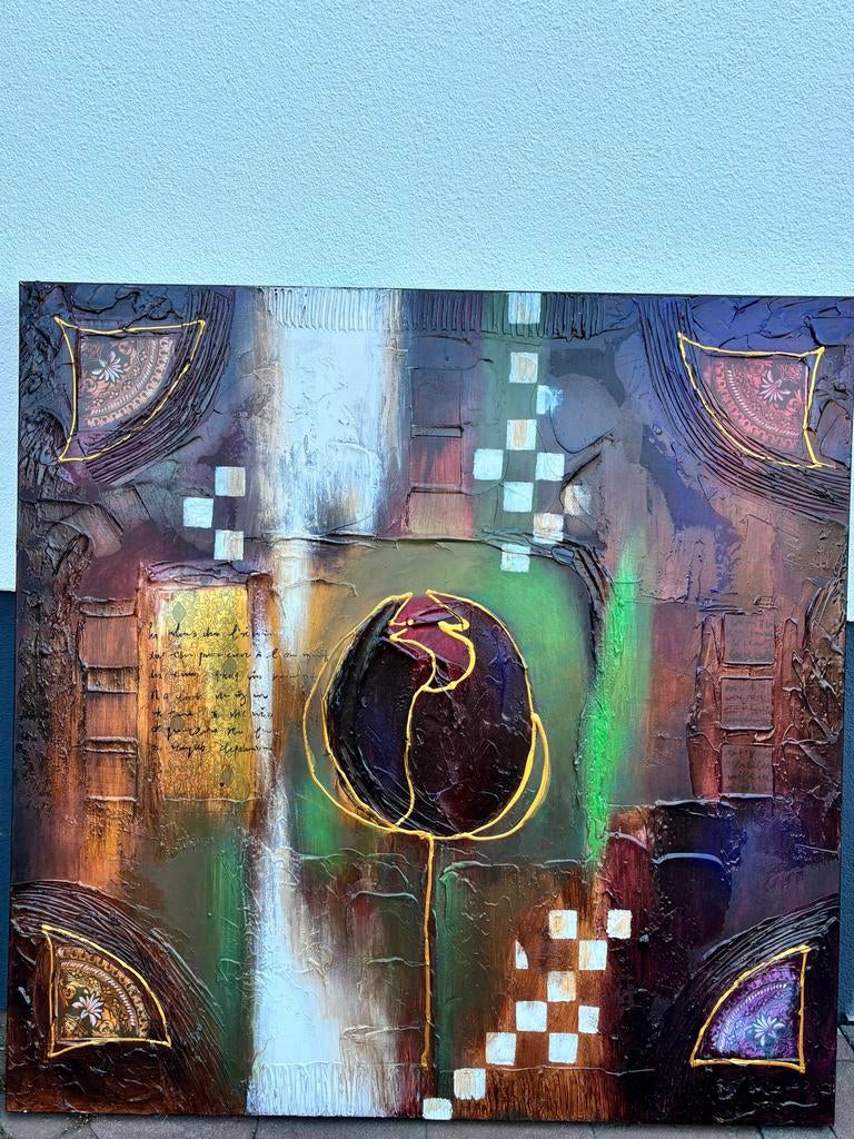 Cobra Art Company Handgemaakt Schilderij - 100x100 cm, Ophalen