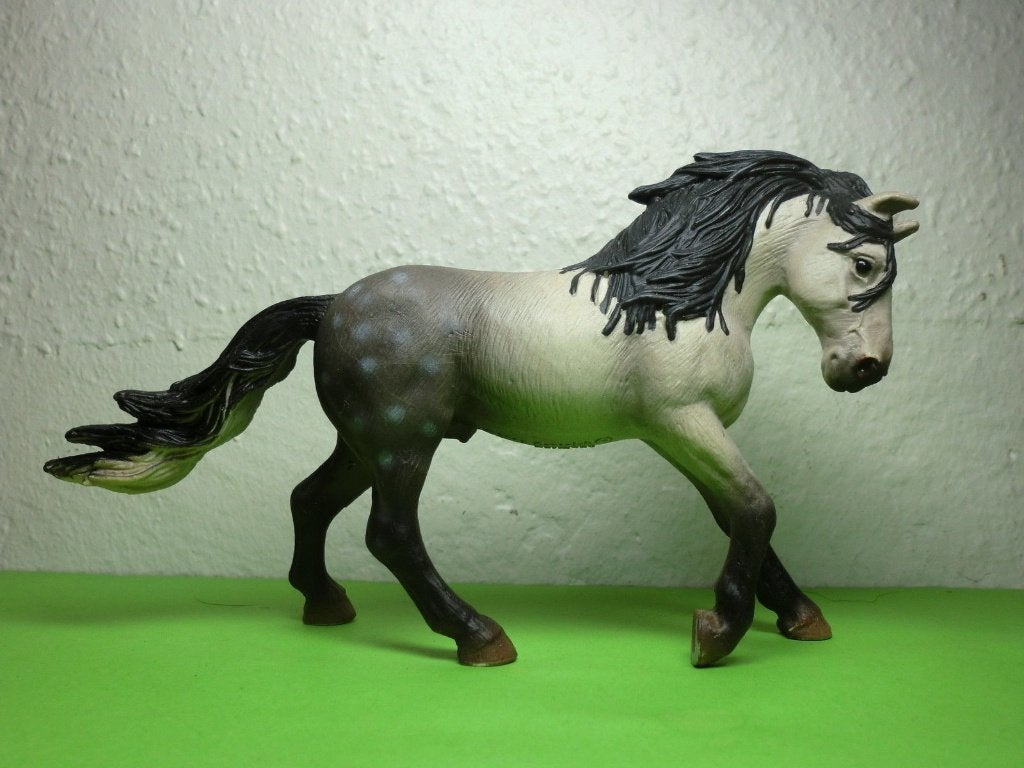 Schleich 13607 Andalusiër hengst, dierfiguur, Ophalen of Verzenden, Gebruikt, Paard, Beeldje of Figuurtje