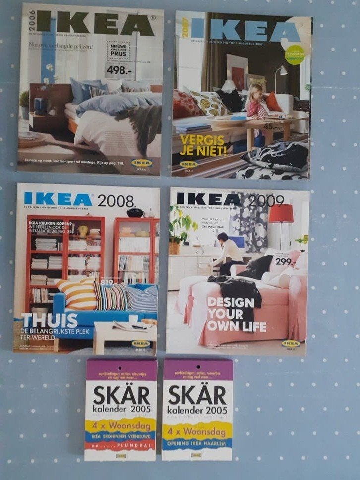 IKEA CATALOGUS, div. jaargangen, talen, + SKAR KALENDER 2005, Boeken, Ophalen of Verzenden, Zo goed als nieuw