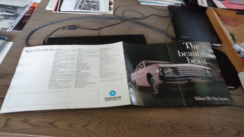 ZELDZAME Australische Folder  CHRYSLER  VALIANT  1969, Verzenden, Gelezen, Overige merken
