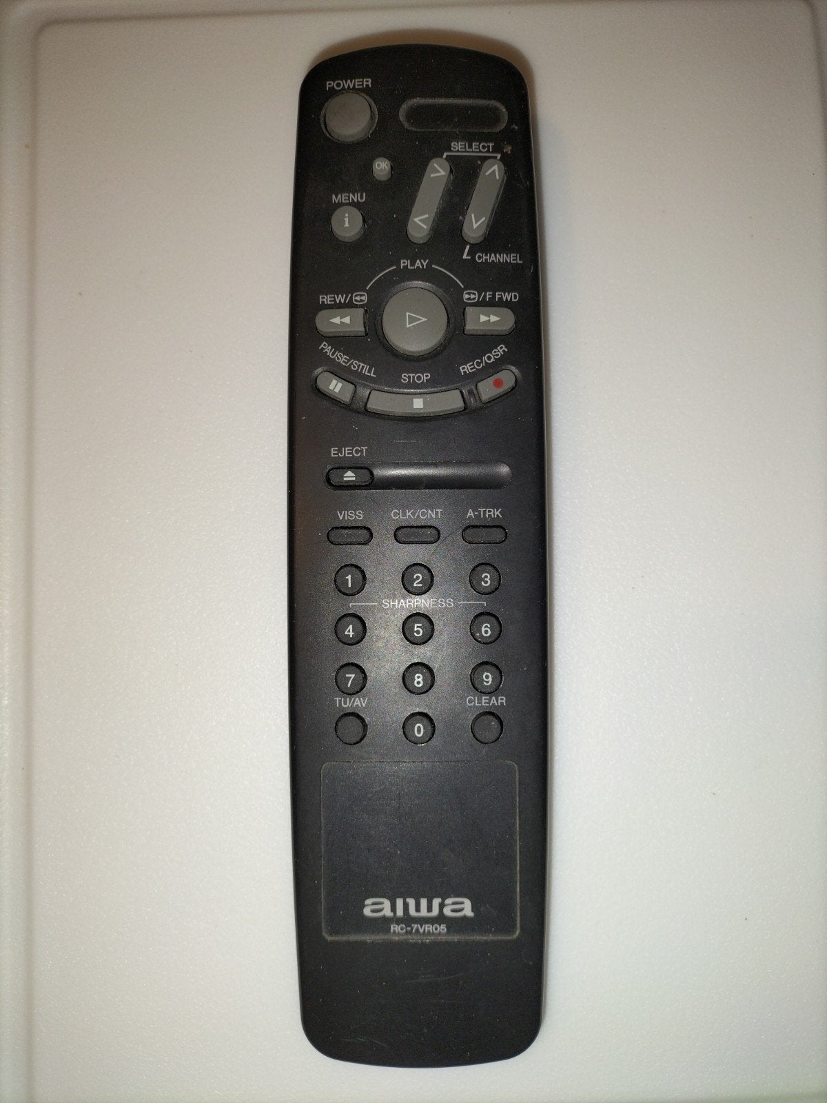 Originele Aiwa RC-7VR05 afstandsbediening voor TV en VCR, Ophalen of Verzenden, Gebruikt, Origineel, Tv