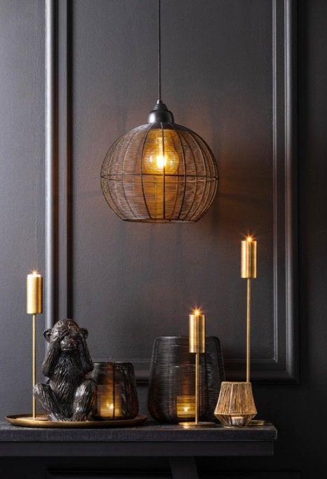 Light & Living design hanglamp, zwart, metaal, Ø32cm, NwSt, Light & Living, Design, Modern, Hotel Chique, Nieuw, Metaal, E27 (groot)