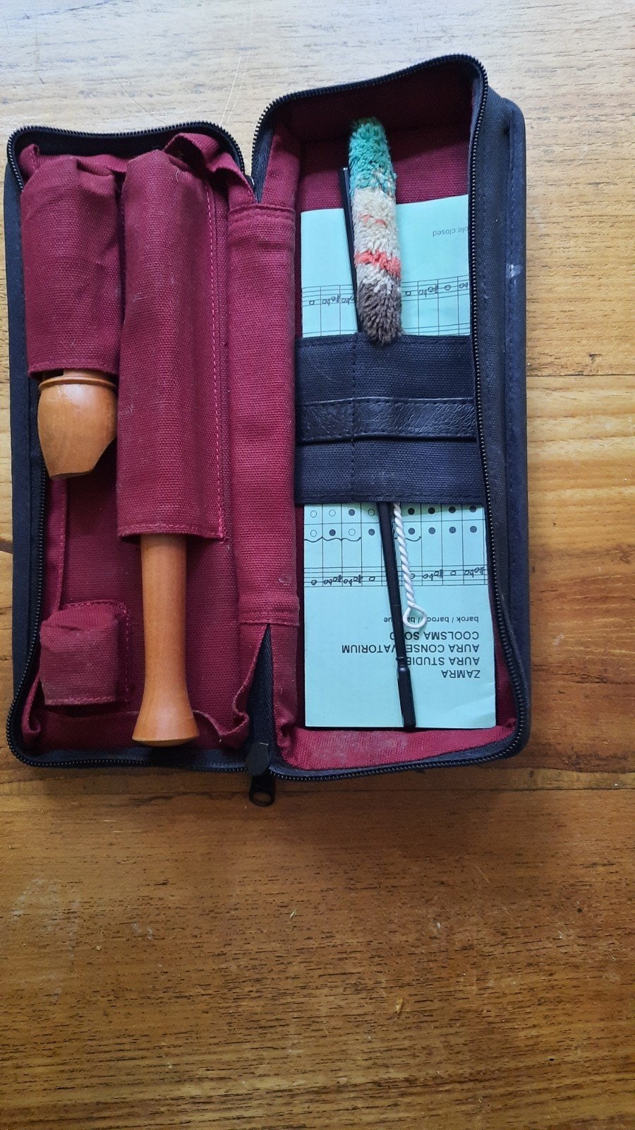 Aura blokfluit met dubbele Barok boring in etui, Ophalen of Verzenden, Sopraan of Sopranino