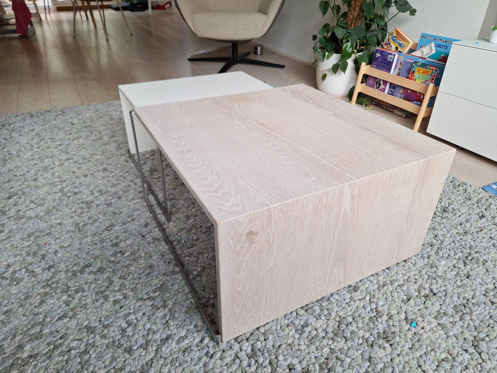 ARCO Setup bijzettafels, white wash eiken en wit, Ophalen, Gebruikt, 50 tot 100 cm, 50 tot 100 cm