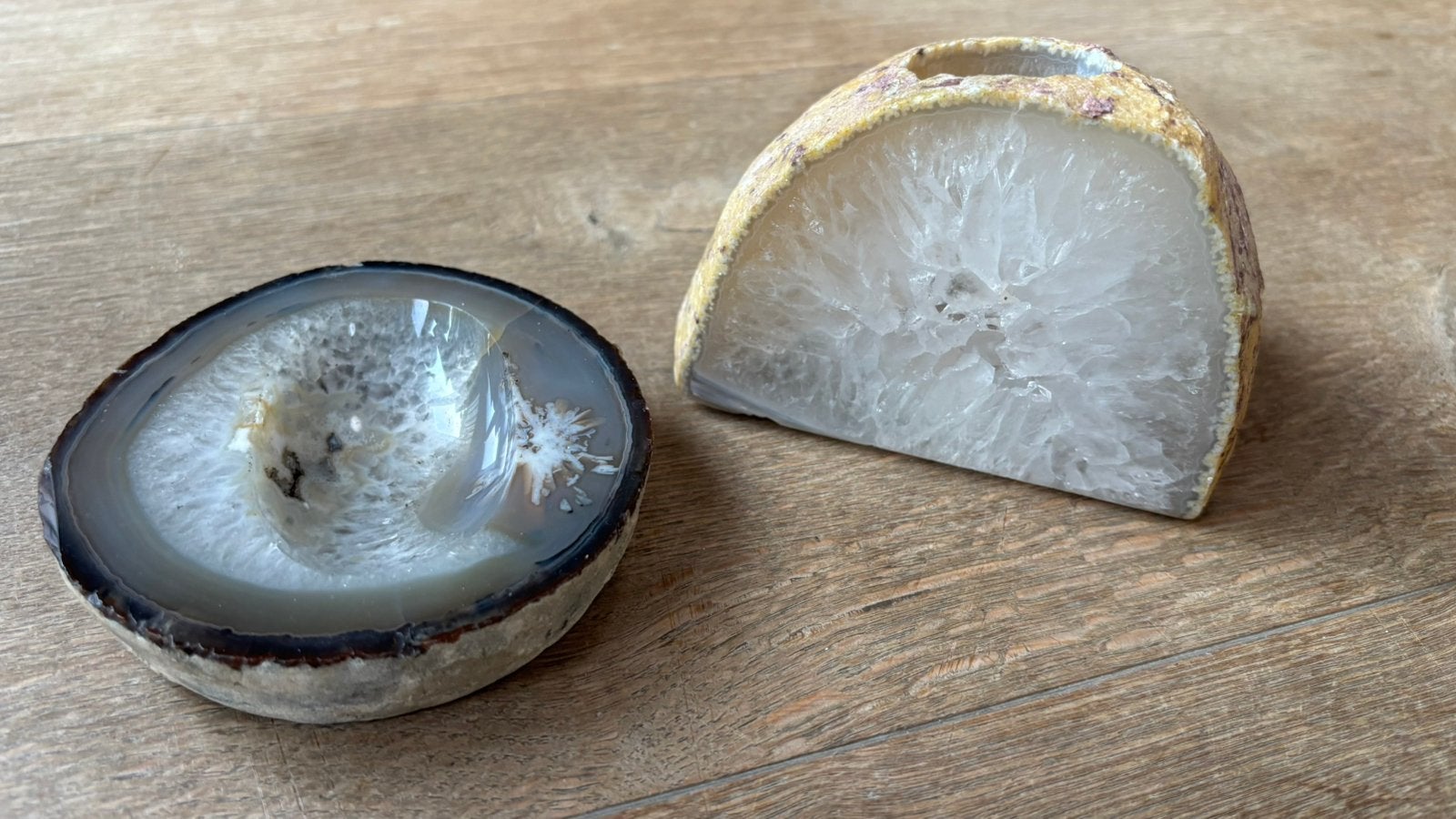 Agaat waxinelicht en bakje, Ophalen of Verzenden, Mineraal