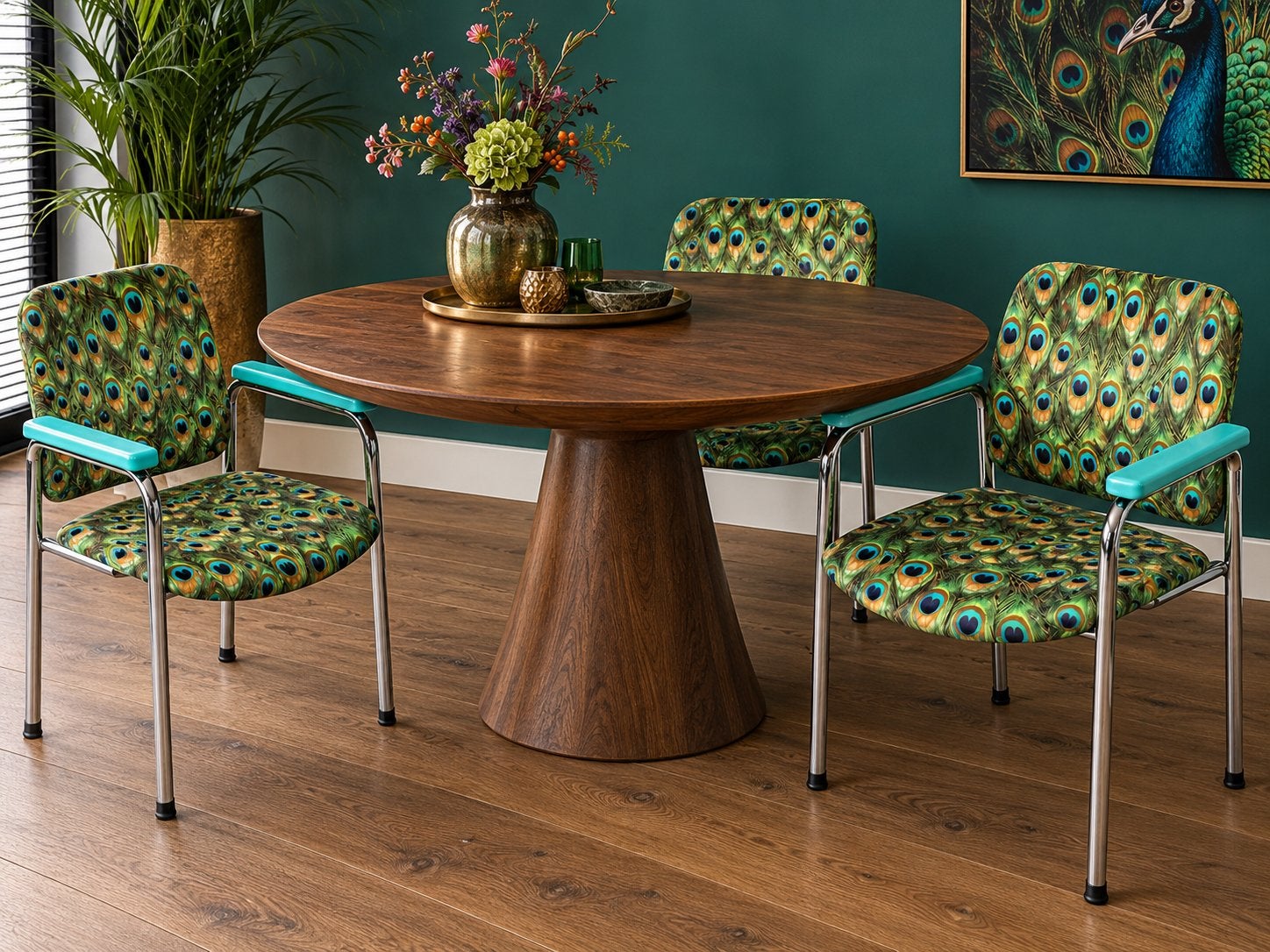Set van 3 unieke vintage buisframe stoelen, Huis en Inrichting, Ophalen, Gebruikt, Vintage, 50 tot 100 cm