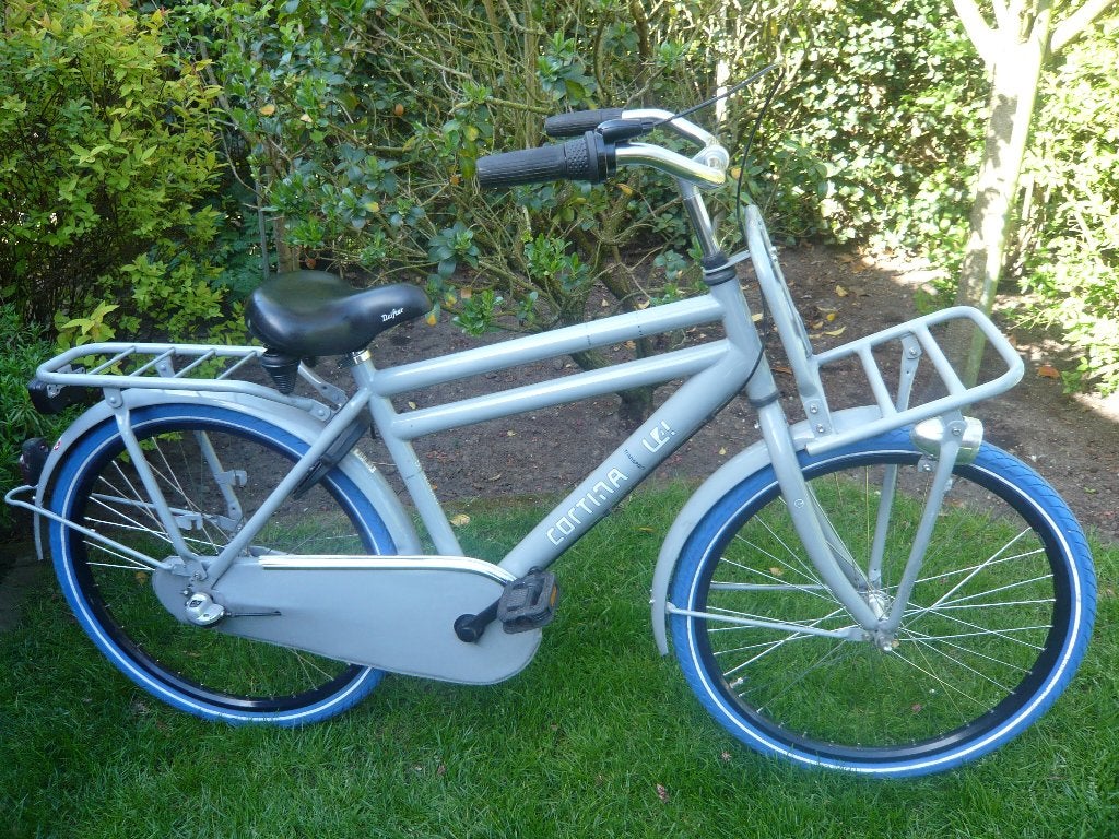 mooie 24inch cortina u4 transport grijs blauw 3v, Ophalen, Terugtraprem, 24 inch, Versnellingen