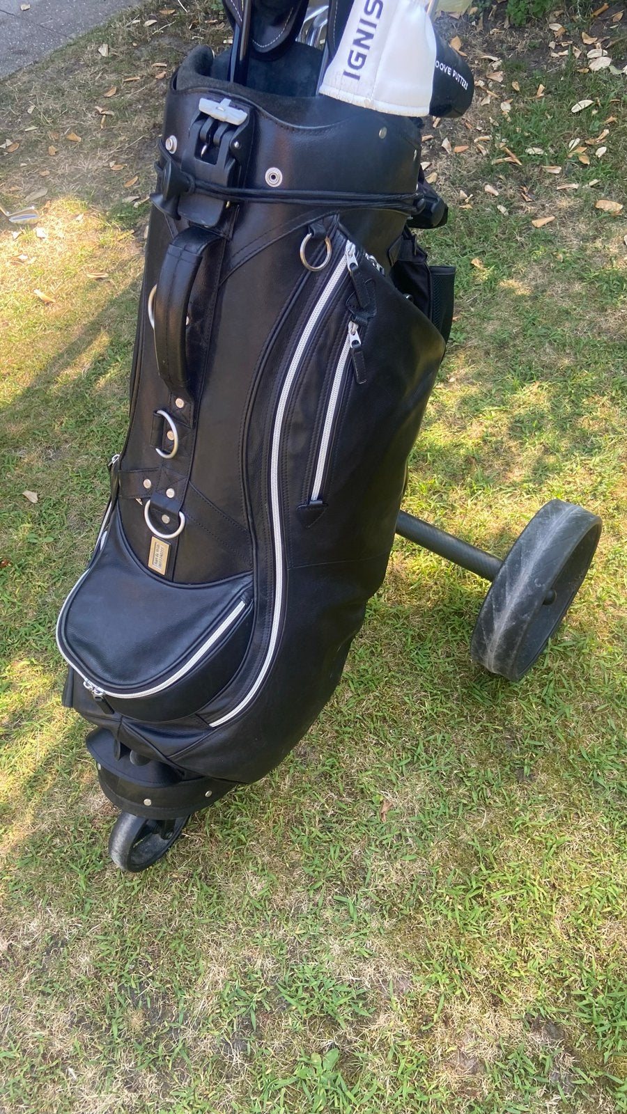 Joejo Hybride Lederen Golftas - Perfecte Staat, Sport en Fitness, Golf, Ophalen of Verzenden, Gebruikt, Tas, Overige merken