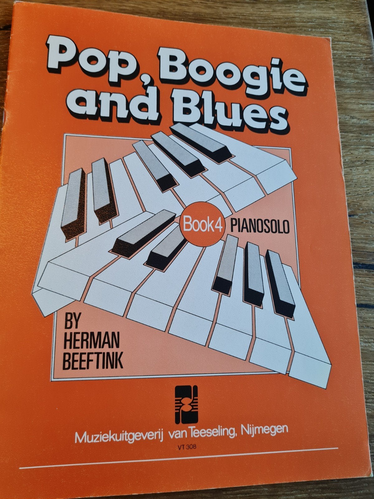 Pop, Boogie and Blues - Boek 4 Pianosolo Herman Beeftink, Muziek en Instrumenten, Ophalen of Verzenden, Zo goed als nieuw, Les of Cursus