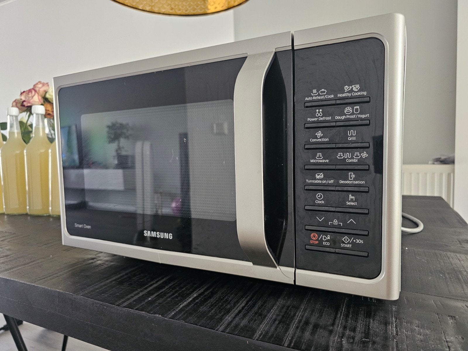 Samsung MC28H5015AS Combimagnetron - Functioneel, defecten, Combimagnetron, Gebruikt, Hete lucht, Ophalen of Verzenden