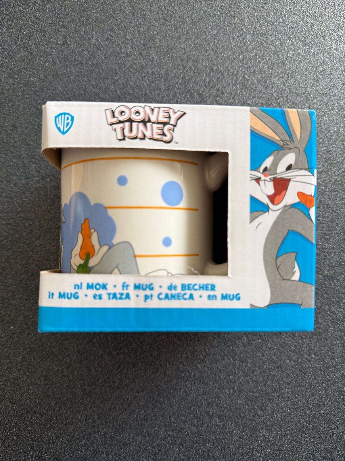 Looney Tunes Bugs Bunny Mok - Nieuw in doos, Overige typen, Nieuw, Ophalen of Verzenden, Steen/keramiek
