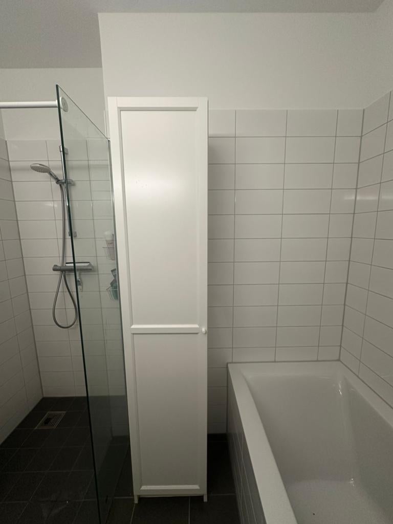 Witte Billy boekenkast met deur - Lees omschrijving, Huis en Inrichting, Ophalen, Minder dan 50 cm, 200 cm of meer, 25 tot 50 cm