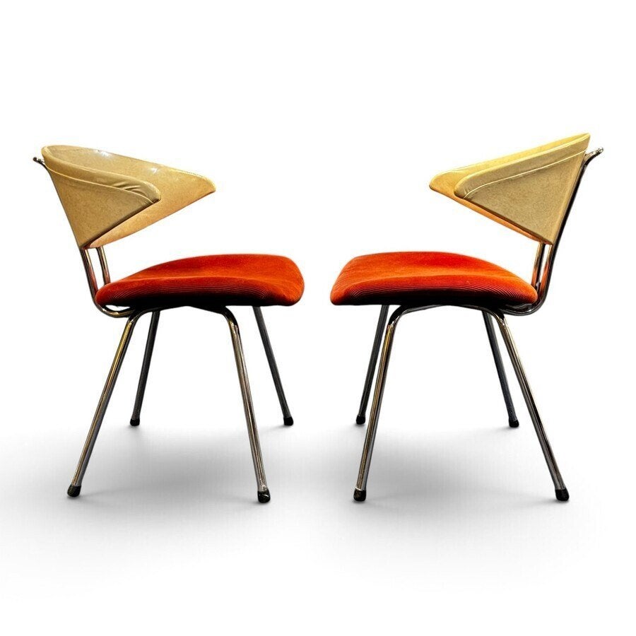 Paar buisframe stoelen, Gebroeders de Wit, Ophalen of Verzenden