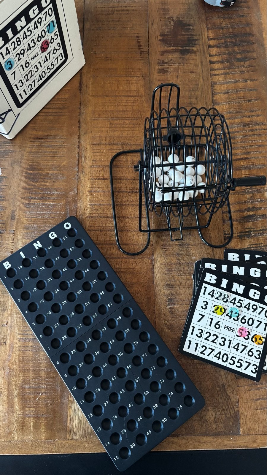 Bingo Spel met Draaimolen en Kaarten, Hobby en Vrije tijd, Vijf spelers of meer, Ophalen, Gebruikt