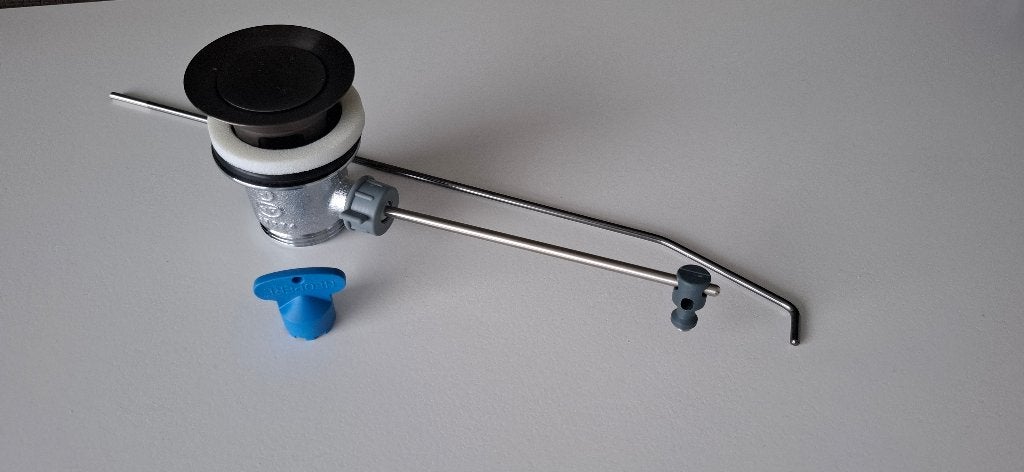 GROHE Waste-Garnituur / pop up afvoer Gun Metal NIEUW, Ophalen of Verzenden, Nieuw, Wastafel