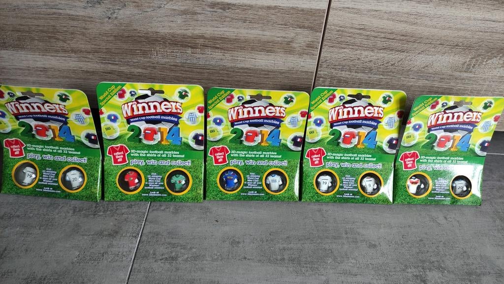 Winners 2014 Brazil limited edition marbles collectie, Verzamelen, Ophalen of Verzenden, Zo goed als nieuw