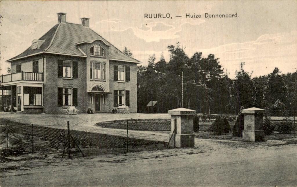 Ruurlo - Huize Dennenoord - Voorgevel, Ophalen of Verzenden, 1920 tot 1940, Gelopen, Gelderland