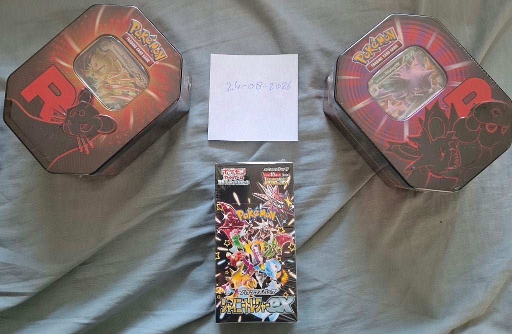 Pokémon Team Rocket Tins (Engels) & Boosterbox (Japans), Ophalen of Verzenden, Nieuw, Boosterbox, Foil