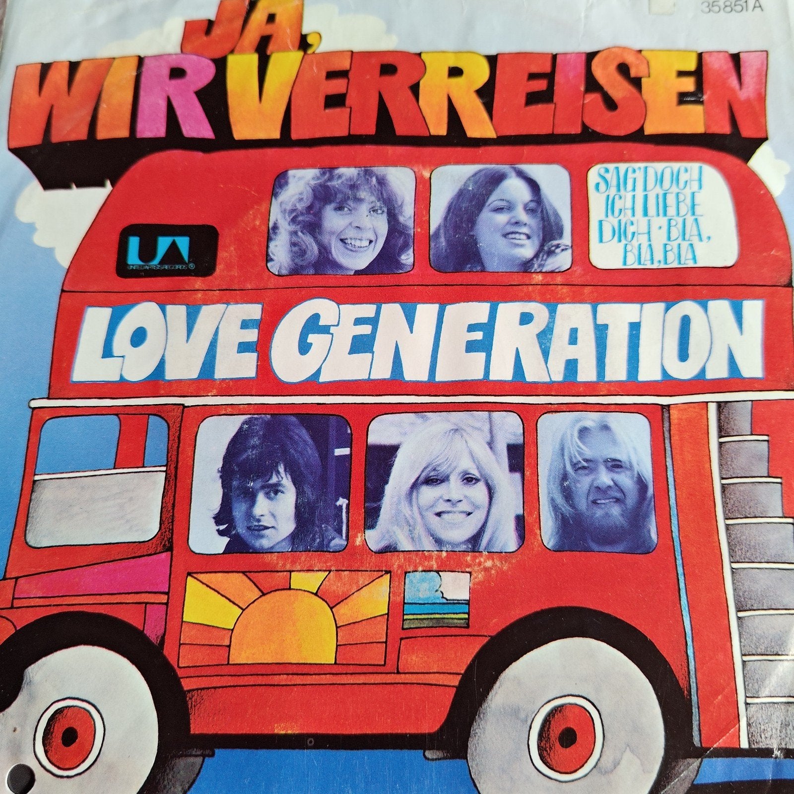 Love Generation - Ja, Wir Verreisen Sag Doch Ich Liebe Dich, Gebruikt, 7 inch, Ophalen of Verzenden, Pop