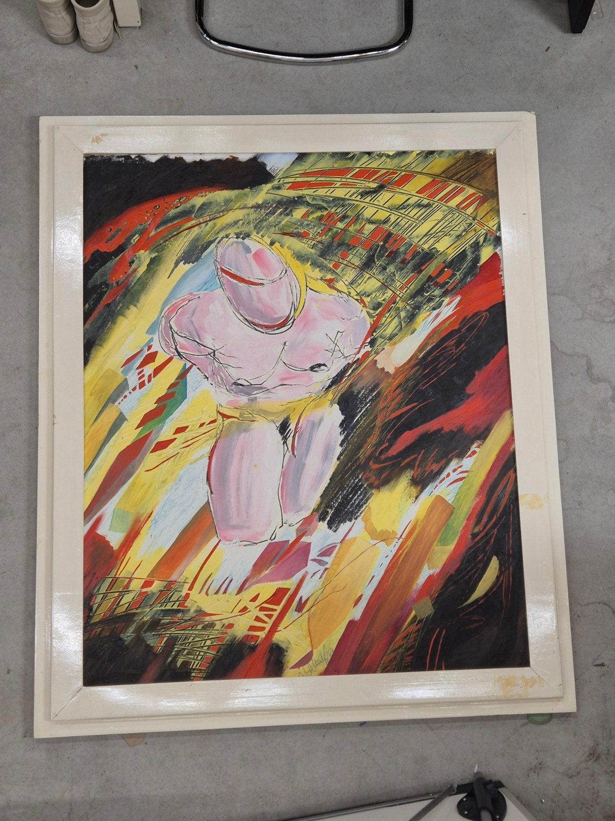 schilderij t.e.a.b., Ophalen