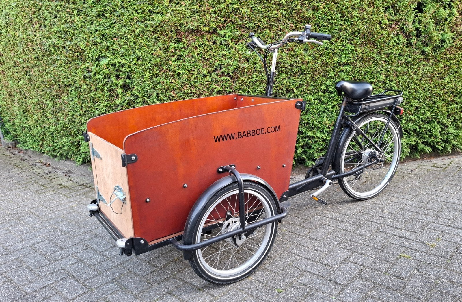 Babboe Big elektrische bakfiets - Ideaal voor hond of kind,, Fietsen en Brommers, Gebruikt, Elektrisch, 2 kinderen, Schijfrem