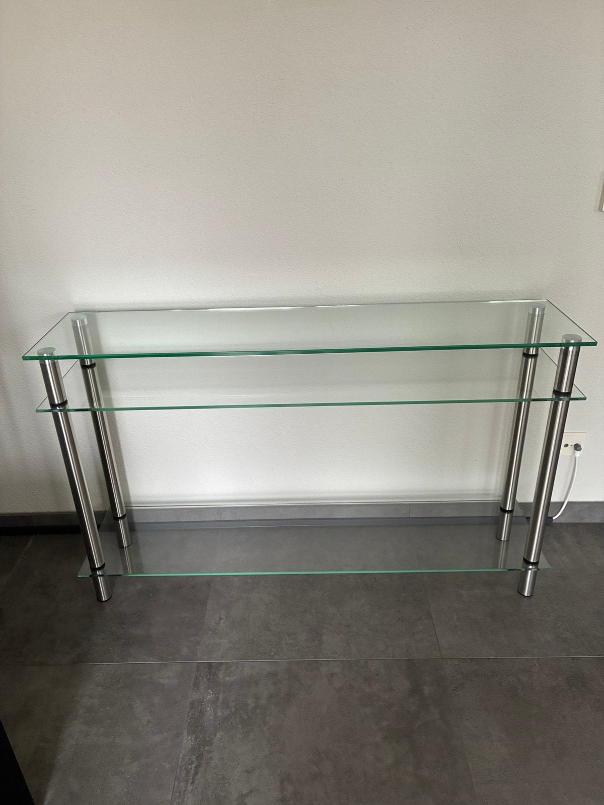 Design sidetable, Ophalen, 100 tot 150 cm, Modern, Glas
