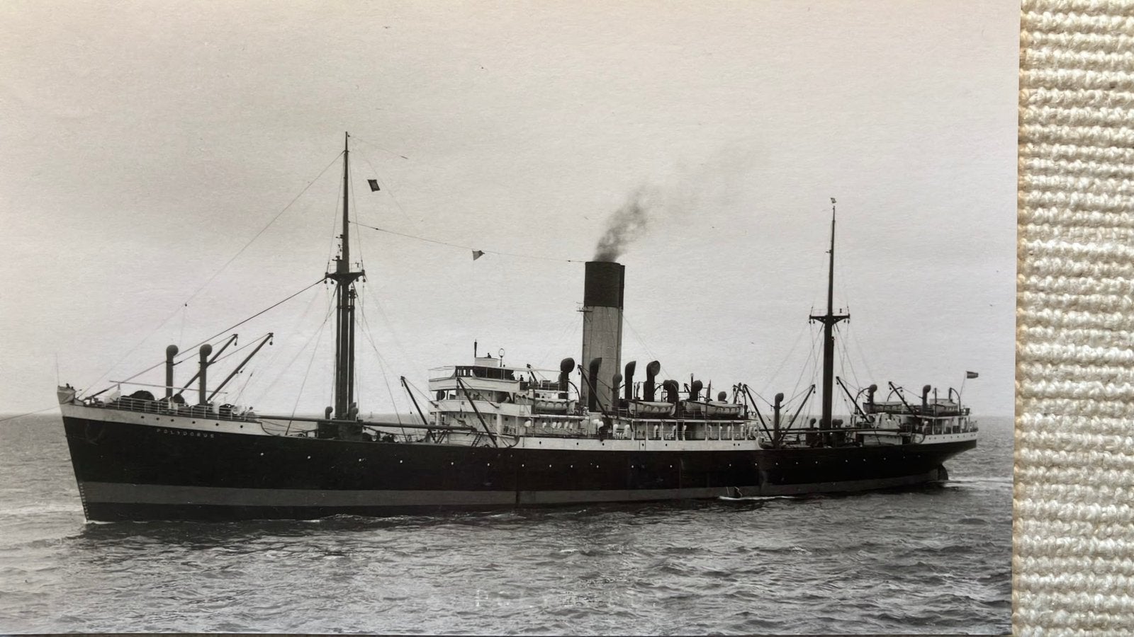 POLYDORUS  1924-1942 gezonken WW 2, Ophalen of Verzenden, Zo goed als nieuw, Kaart, Foto of Prent