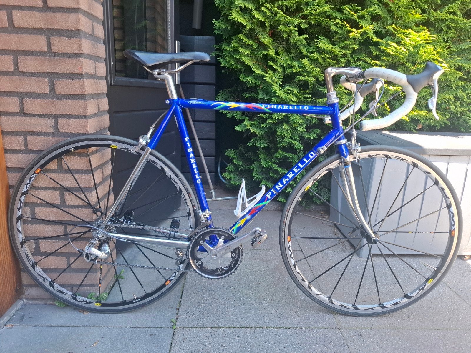 Pinarello Stelvio Racefiets - Blauw, Dura-Ace, Gebruikt, Carbon, Meer dan 20 versnellingen, 53 tot 57 cm