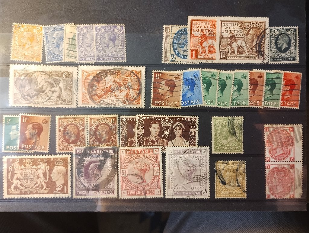 Engeland klassiek met enkele betere zegels, Verzenden, Gestempeld