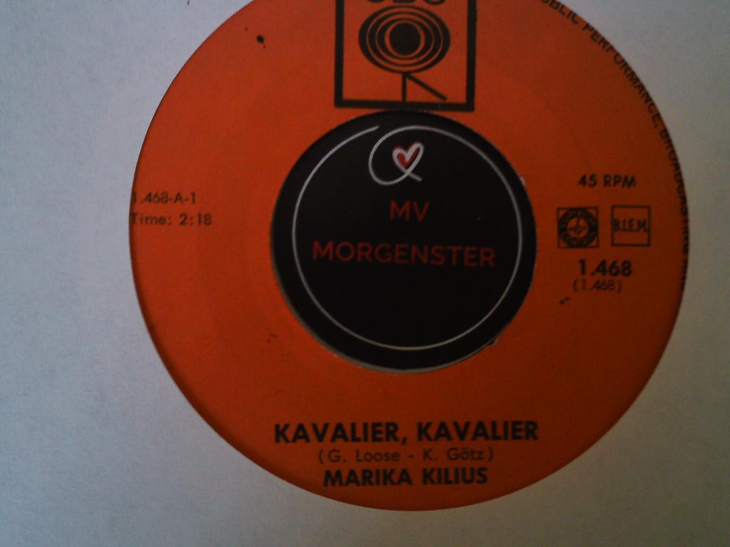 marika kilius - kavalier, kavalier  24mei, 7 inch, Single, Ophalen of Verzenden, Zo goed als nieuw