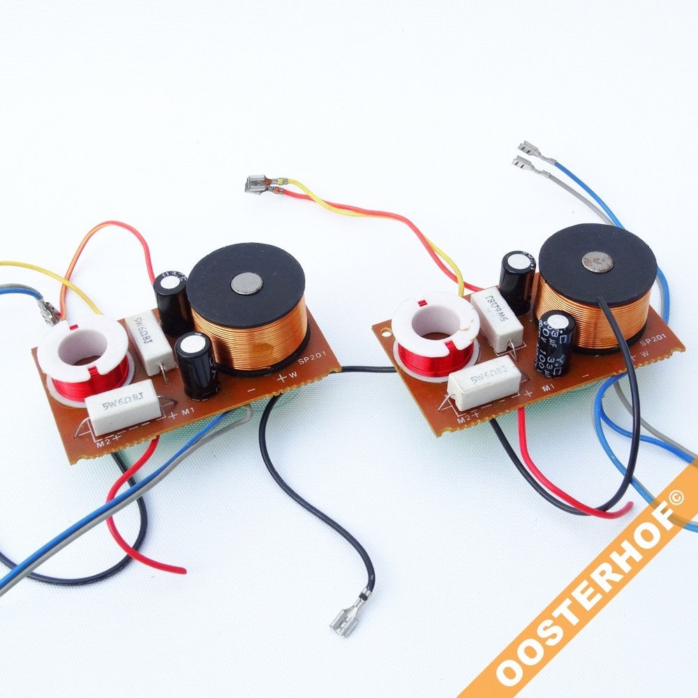 SP201 2-weg Set | 95 x 55 | Crossovers | Filters, Ophalen of Verzenden, Gebruikt, Subwoofer, Overige merken