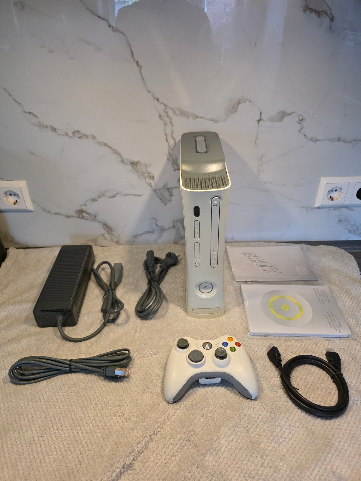 Xbox 360 60GB Jasper set met doos en controller, Ophalen of Verzenden, Gebruikt, 60 GB, Met 1 controller