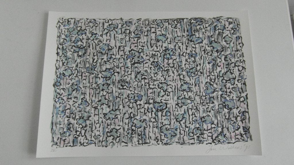 JAN WOLKERS ; gesigneerde zeefdruk/foto/gedicht/boek, Antiek en Kunst, Kunst | Litho's en Zeefdrukken, Gesigneerd, Ophalen of Verzenden
