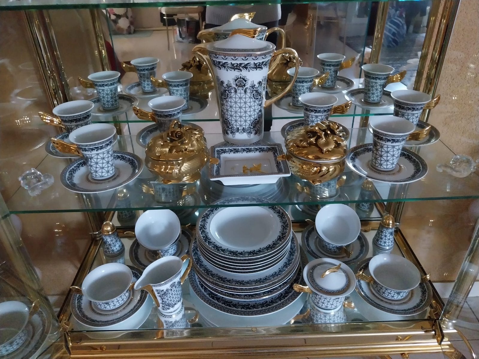 Versace Rosenthal servies - Ikarus-Paul Wunderlich, Ophalen, Zo goed als nieuw, Overige stijlen, Porselein