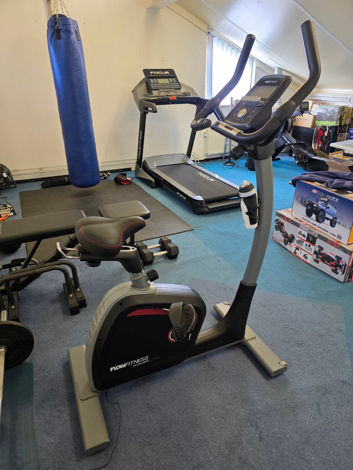 Flow Fitness Turner DHT2500i HometrainerFlow Fitness Turner, Sport en Fitness, Ophalen, Zo goed als nieuw, Hometrainer