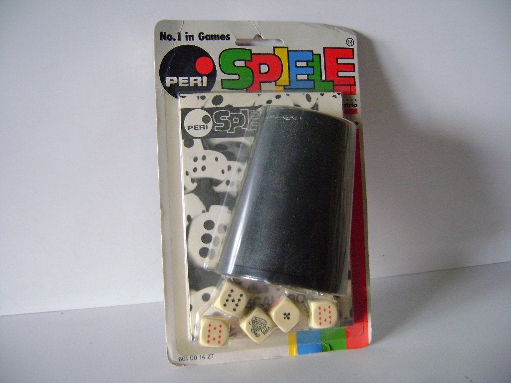 Nieuw Pokerspel met dobbelstenen Peri Spiele, Hobby en Vrije tijd, Gezelschapsspellen | Bordspellen, Drie of vier spelers, Ophalen of Verzenden