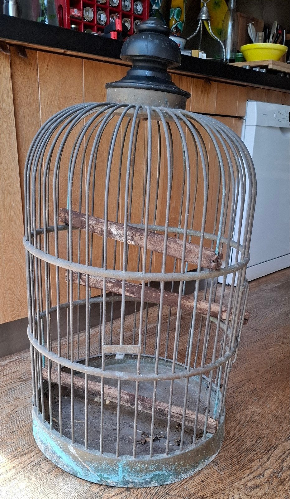 Koperen vogelkooi, Huis en Inrichting, Woonaccessoires | Stolpen, Ophalen