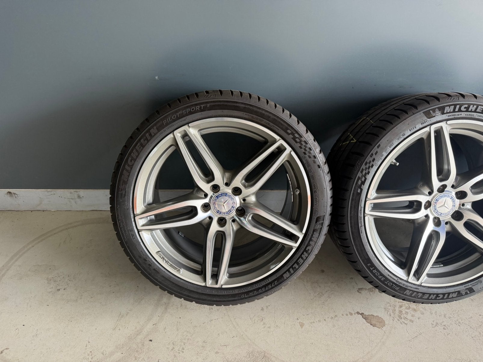 Mercedes E Klasse W213 Amg 19 inch breedset velgen Origineel, 19 inch, 275 mm, Banden en Velgen, Ophalen of Verzenden