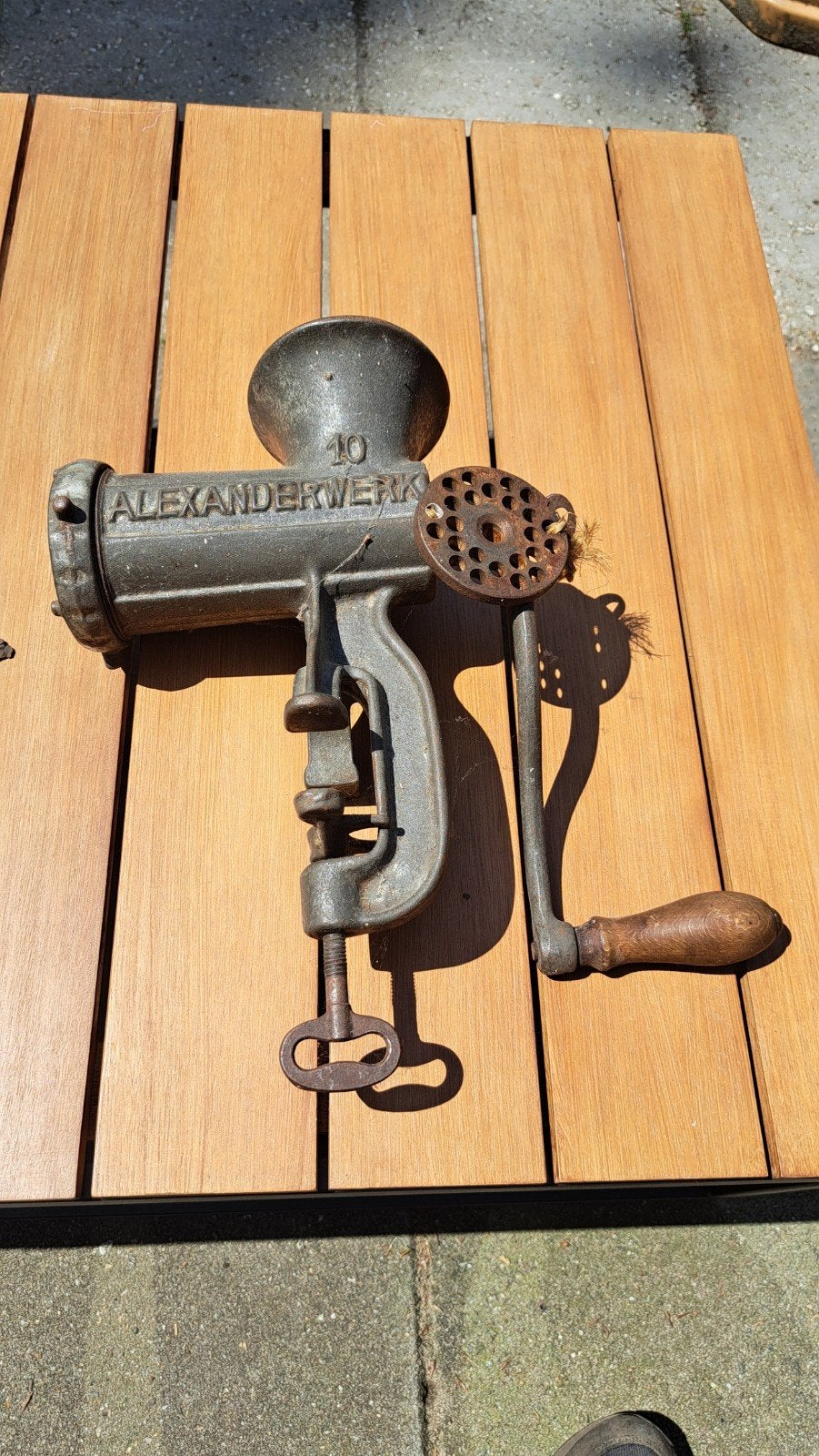 Antieke Alexanderwerk Vleesmolen - Vintage Keukenmachine, Ophalen