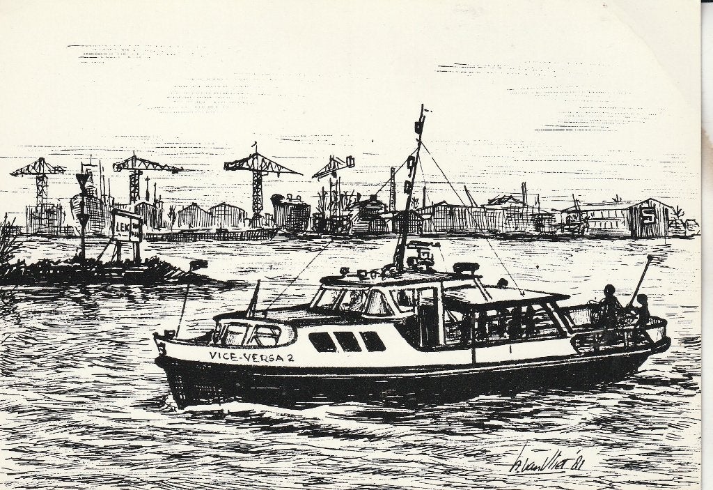 Ansichtkaart Piek voor de pont - Vice-Versa 2, Verzamelen, Ophalen of Verzenden, 1980 tot heden, Ongelopen, Voertuig